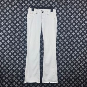 Hudson White Boot Cut Jeans Made in the USA Womens